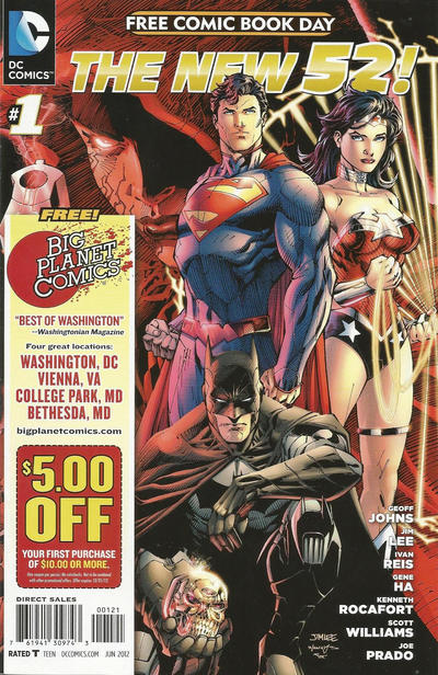 Cover for DC Comics - The New 52 FCBD Special Edition (DC, 2012 series) #1 [Big Planet Comics]