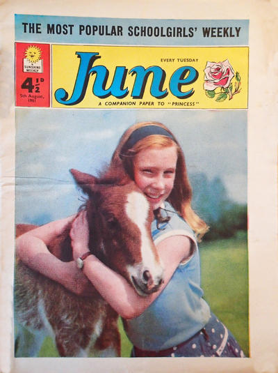 Cover for June (IPC, 1961 series) #5 August 1961