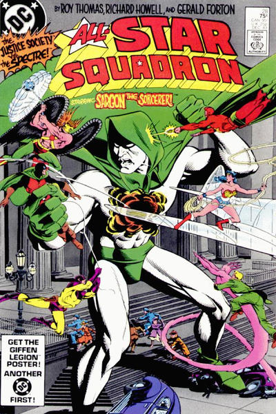 Cover for All-Star Squadron (DC, 1981 series) #28 [Direct]