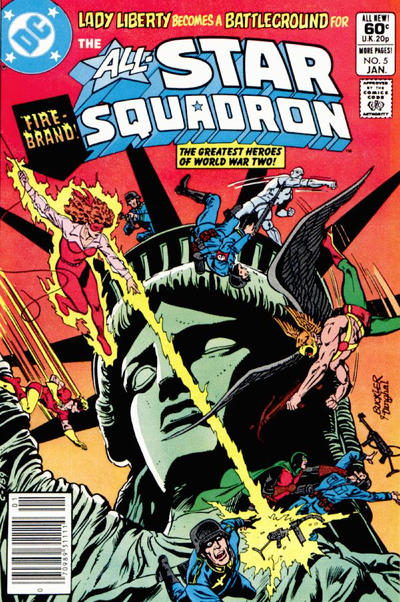 Cover for All-Star Squadron (DC, 1981 series) #5 [Newsstand]