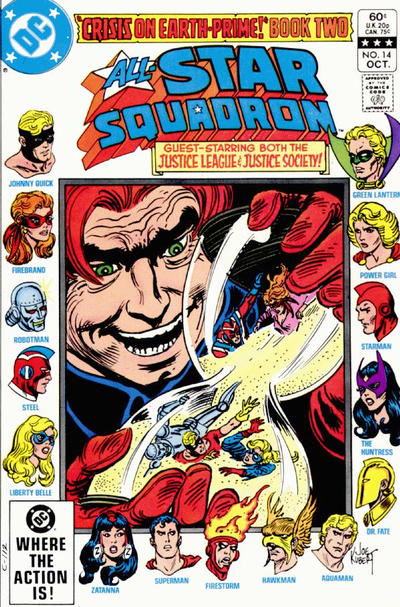 Cover for All-Star Squadron (DC, 1981 series) #14 [Direct]