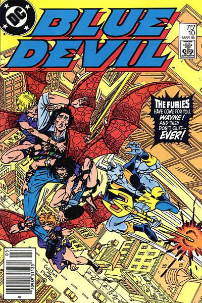 Cover for Blue Devil (DC, 1984 series) #10 [Newsstand]