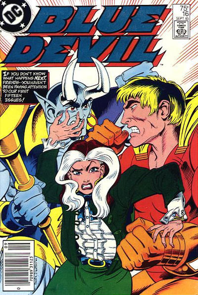 Cover for Blue Devil (DC, 1984 series) #16 [Newsstand]