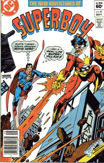 Cover for The New Adventures of Superboy (DC, 1980 series) #45 [Newsstand]