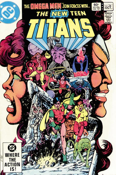 Cover for The New Teen Titans (DC, 1980 series) #24 [Direct]