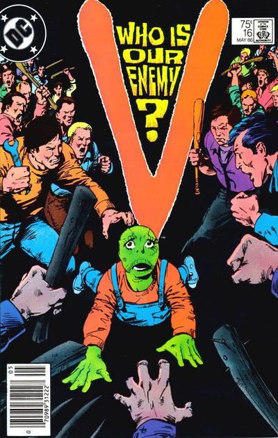 Cover for V (DC, 1985 series) #16 [Newsstand]