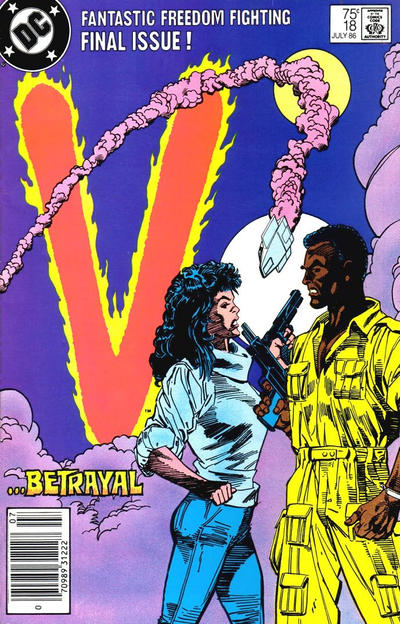 Cover for V (DC, 1985 series) #18 [Newsstand]