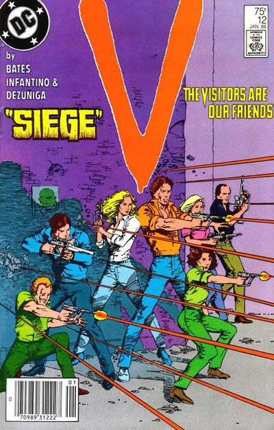 Cover for V (DC, 1985 series) #12 [Newsstand]