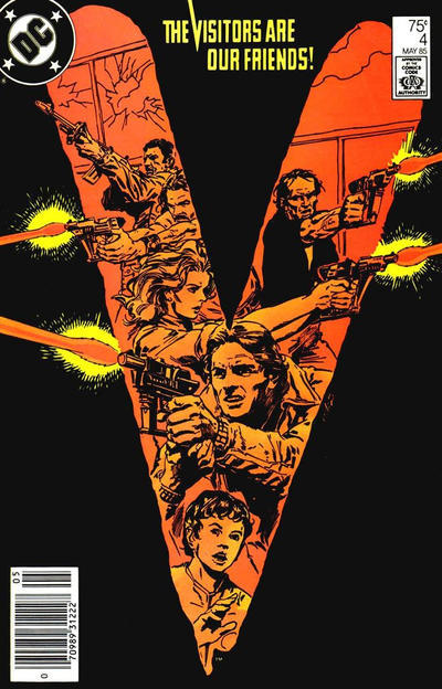 Cover for V (DC, 1985 series) #4 [Newsstand]