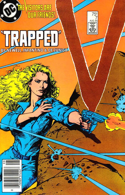 Cover for V (DC, 1985 series) #7 [Newsstand]