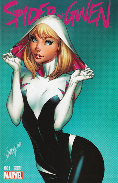 Cover for Spider-Gwen (Marvel, 2015 series) #1 [Variant Edition - Rupps Comics Exclusive - J. Scott Campbell Cover]