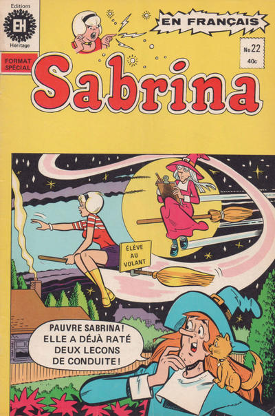Cover for Sabrina La Jeune Sorcière (Editions Héritage, 1973 series) #22