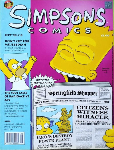 Cover for Simpsons Comics (Titan, 1997 series) #18