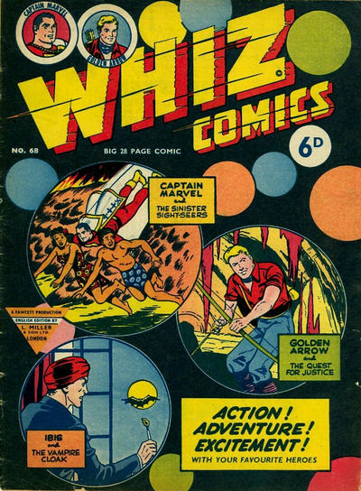 Cover for Whiz Comics (L. Miller & Son, 1950 series) #68