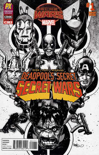 Cover Thumbnail for Deadpool's Secret Secret Wars (Marvel, 2015 series) #1 [2015 C2E2 Diamond Previews PX Exclusive Black and White Variant]