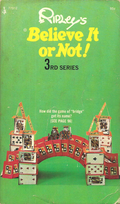 Cover for Ripley's Believe It or Not! (Pocket Books, 1941 series) #3 (77912) [95¢]