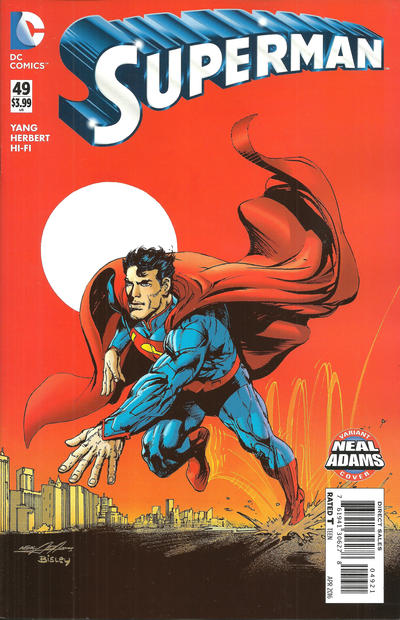 Cover for Superman (DC, 2011 series) #49 [Neal Adams Cover]