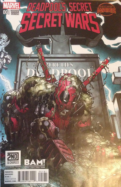 Cover for Deadpool's Secret Secret Wars (Marvel, 2015 series) #1 [BAM! Books A Million Exclusive Nick Bradshaw Variant]