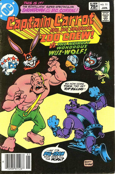 Cover for Captain Carrot and His Amazing Zoo Crew! (DC, 1982 series) #11 [Canadian]