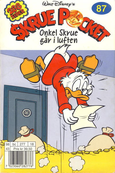 Cover for Skrue Pocket (Hjemmet / Egmont, 1984 series) #87 - Onkel Skrue går i luften [Reutsendelse]