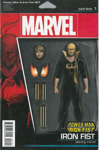 Cover Thumbnail for Power Man and Iron Fist (Marvel, 2016 series) #1 [John Tyler Christopher Action Figure (Iron Fist)]