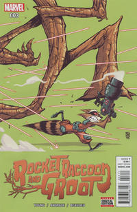 Cover Thumbnail for Rocket Raccoon and Groot (Marvel, 2016 series) #3 [Skottie Young]