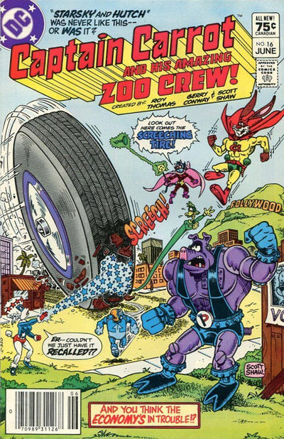 Cover for Captain Carrot and His Amazing Zoo Crew! (DC, 1982 series) #16 [Canadian]
