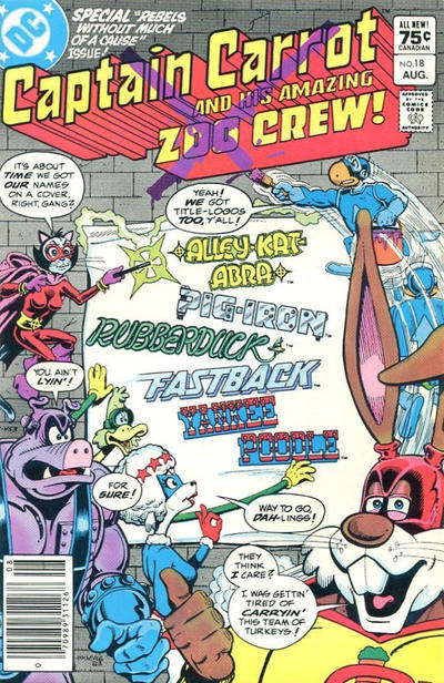 Cover for Captain Carrot and His Amazing Zoo Crew! (DC, 1982 series) #18 [Canadian]
