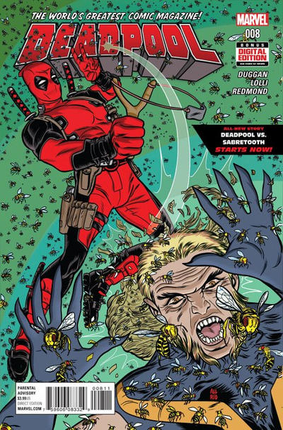 Cover for Deadpool (Marvel, 2016 series) #8 [Mike Allred Cover]