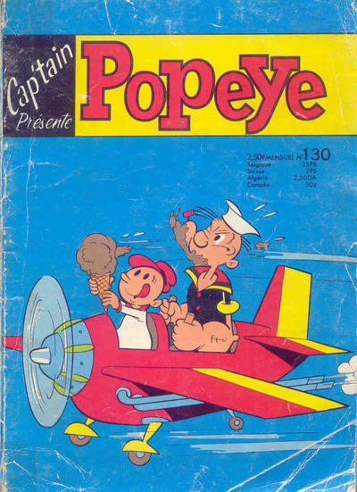 Cover for Cap'tain Présente Popeye (Société Française de Presse Illustrée (SFPI), 1964 series) #130
