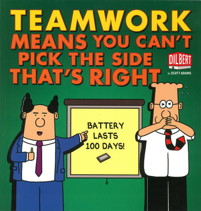 Cover for Dilbert (Andrews McMeel, 1992 series) #38 - Teamwork Means You Can't Pick the Side That's Right