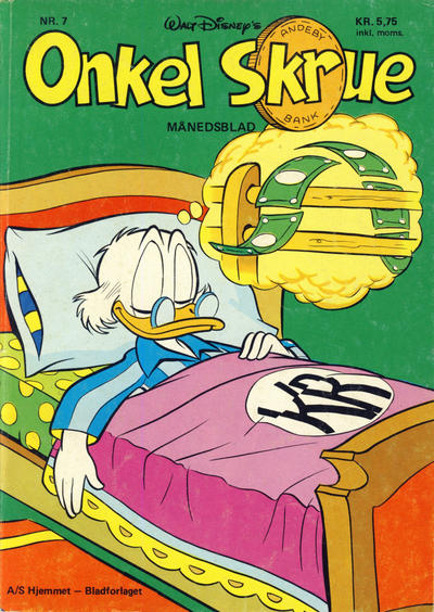 Cover for Onkel Skrue (Hjemmet / Egmont, 1976 series) #7