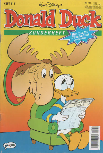 Cover for Die tollsten Geschichten von Donald Duck - Zweitauflage (Egmont Ehapa, 1983 series) #111