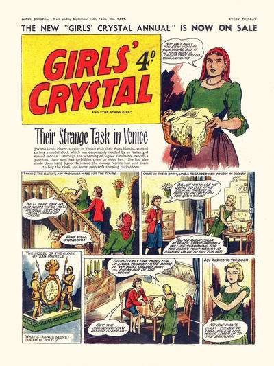Cover for Girls' Crystal (Amalgamated Press, 1953 series) #1091
