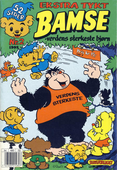 Cover for Bamse (Hjemmet / Egmont, 1991 series) #2/1992