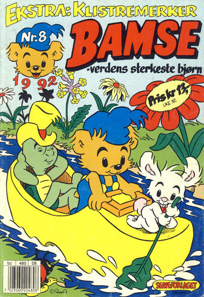 Cover for Bamse (Hjemmet / Egmont, 1991 series) #8/1992