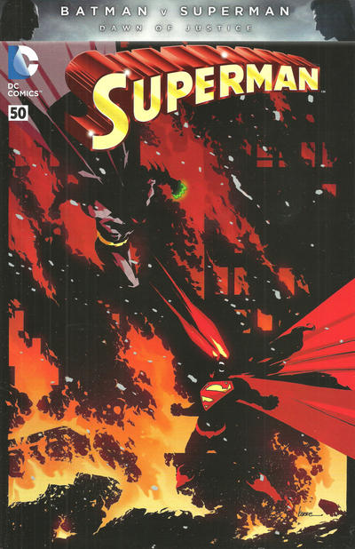 Cover for Superman (DC, 2011 series) #50 [Batman v Superman Kaare Andrews Full Color Cover]