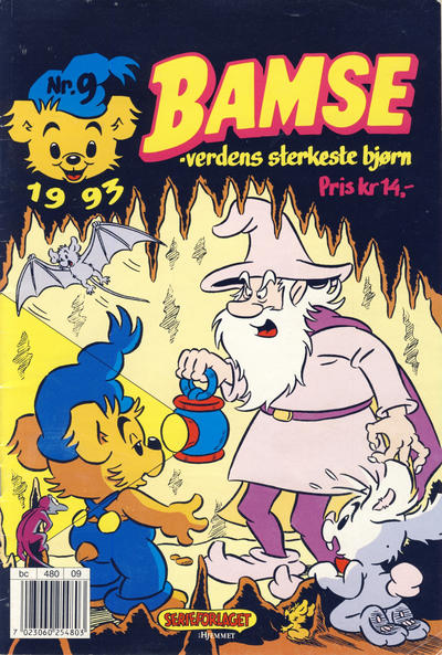 Cover for Bamse (Hjemmet / Egmont, 1991 series) #9/1993