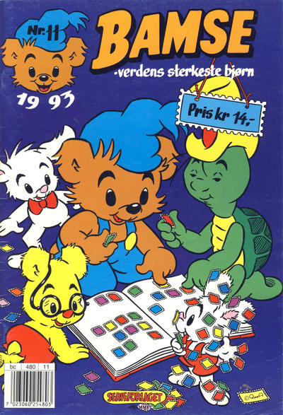Cover for Bamse (Hjemmet / Egmont, 1991 series) #11/1993