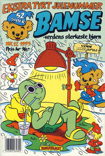 Cover for Bamse (Hjemmet / Egmont, 1991 series) #12/1993