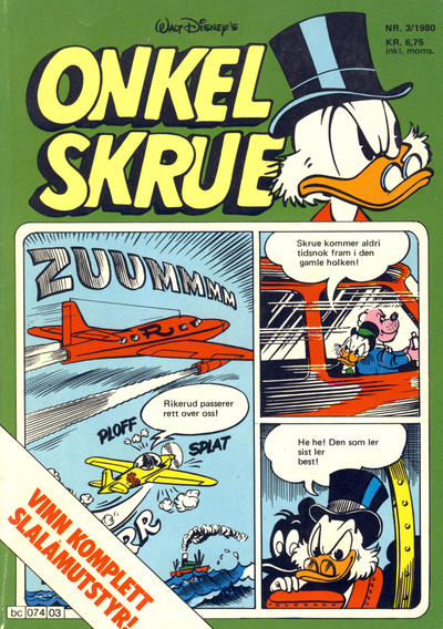 Cover for Onkel Skrue (Hjemmet / Egmont, 1976 series) #3/1980
