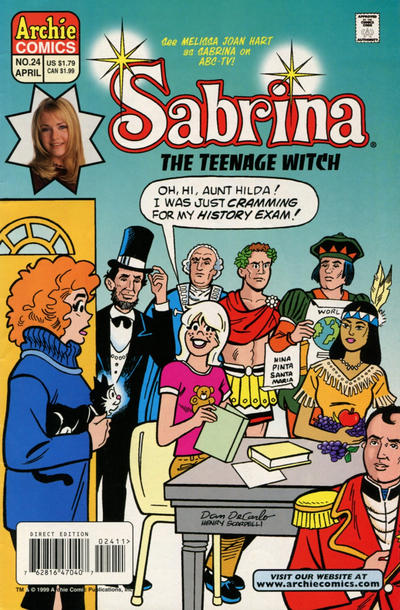 Cover for Sabrina the Teenage Witch (Archie, 1997 series) #24 [Direct Edition]