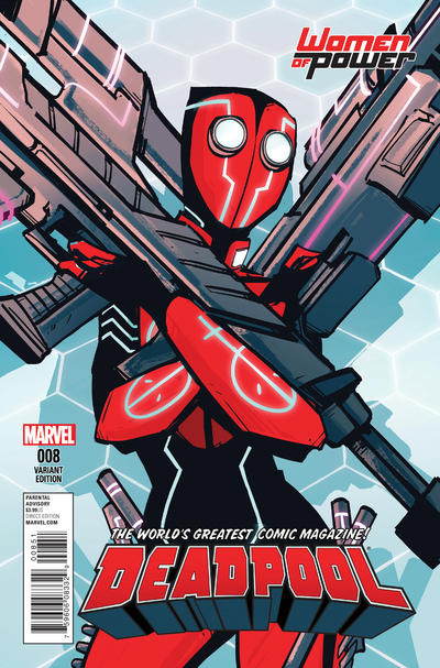 Cover for Deadpool (Marvel, 2016 series) #8 [Women of Power]