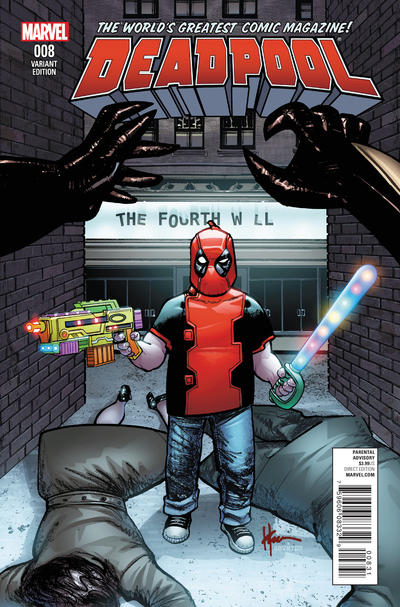 Cover for Deadpool (Marvel, 2016 series) #8 [Incentive Howard Chaykin Classic Variant]