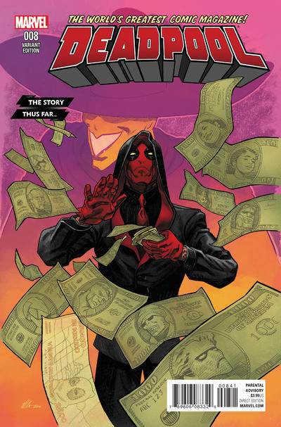 Cover for Deadpool (Marvel, 2016 series) #8 [Incentive Mike Hawthorne The Story Thus Far Variant]