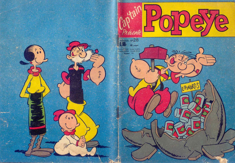 Cover for Cap'tain Présente Popeye (Société Française de Presse Illustrée (SFPI), 1964 series) #28