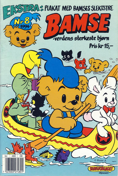 Cover for Bamse (Hjemmet / Egmont, 1991 series) #8/1994