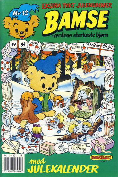Cover for Bamse (Hjemmet / Egmont, 1991 series) #12/1994