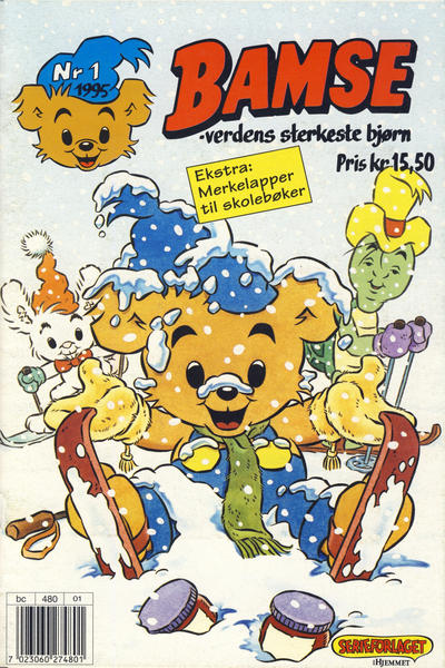 Cover for Bamse (Hjemmet / Egmont, 1991 series) #1/1995