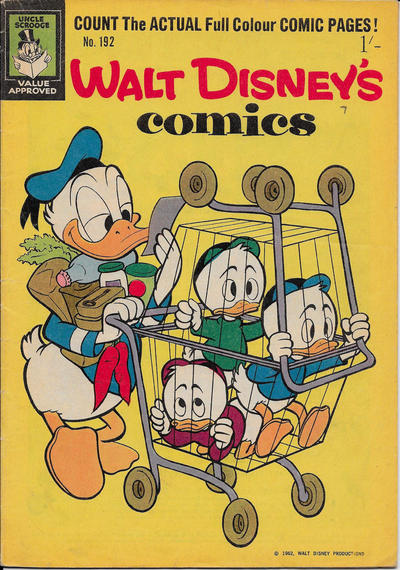 Cover for Walt Disney's Comics (W. G. Publications; Wogan Publications, 1946 series) #192